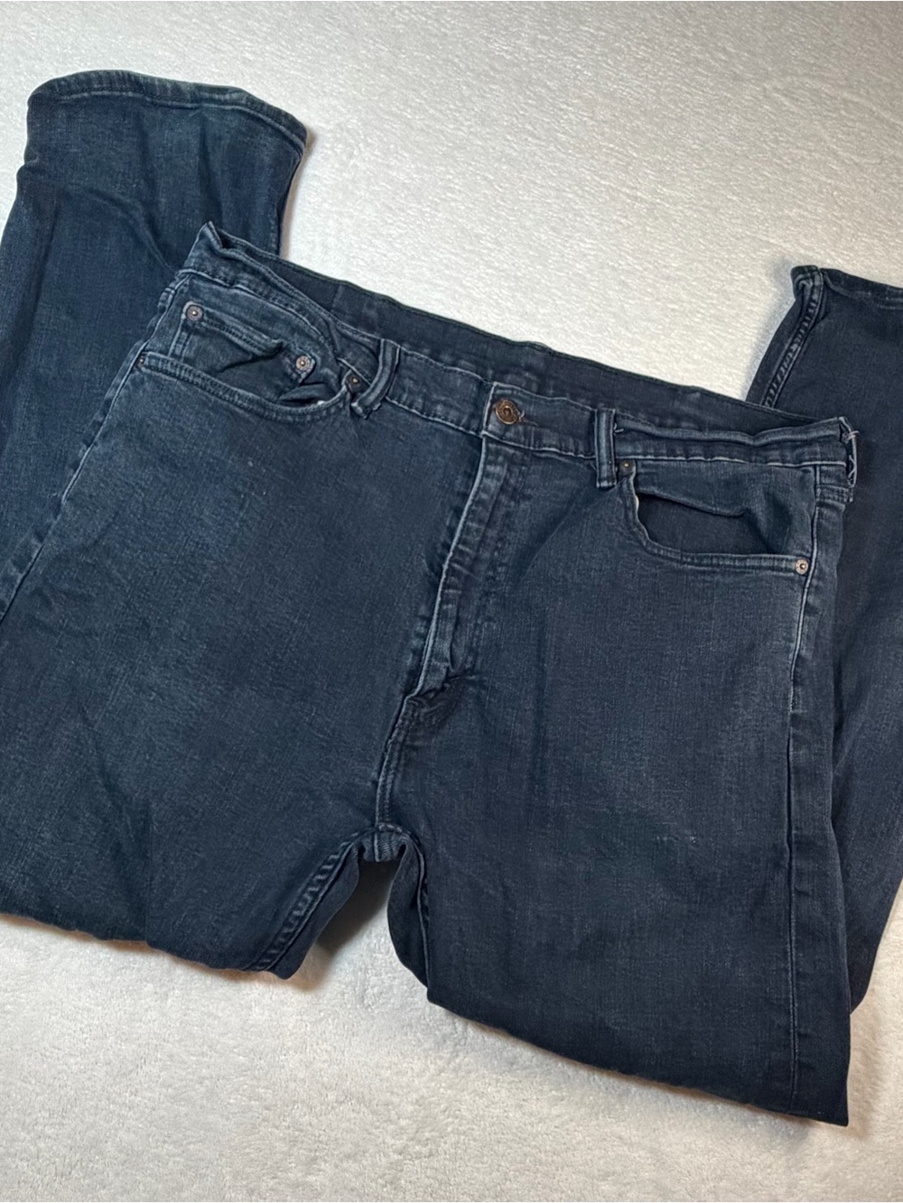 Levi’s 505 Men's Dark Blue Denim Jeans - Classic Straight Fit 40x30